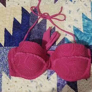 Aerie Pink Pushup Bikini Top